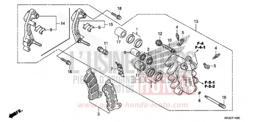 FRONT BRAKE CALIPER FES125AC de 2012